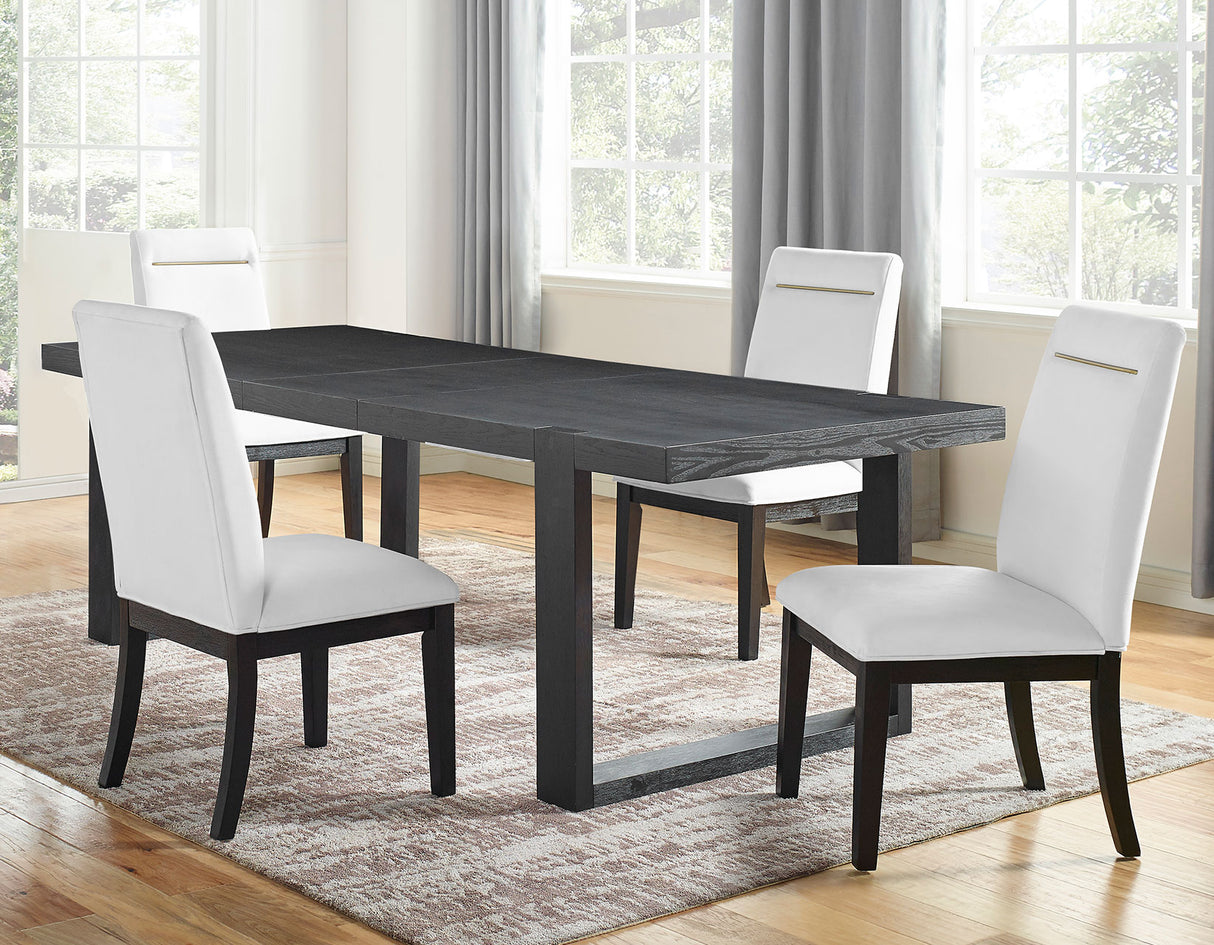 Yves Charcoal/White Dining Room Set from Steve Silver - Luna Furniture