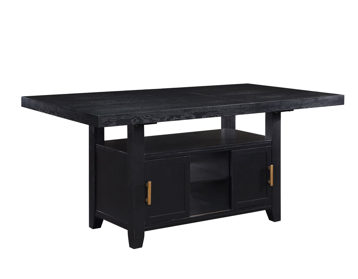 Yves Charcoal Storage Counter Height Dining Set from Steve Silver - Luna Furniture