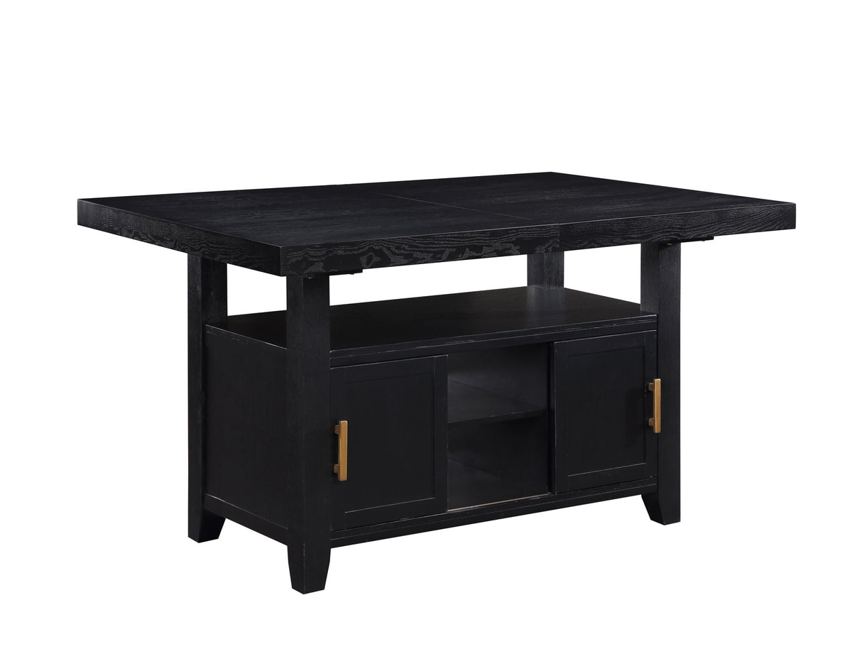 Yves Charcoal Storage Counter Height Dining Set from Steve Silver - Luna Furniture