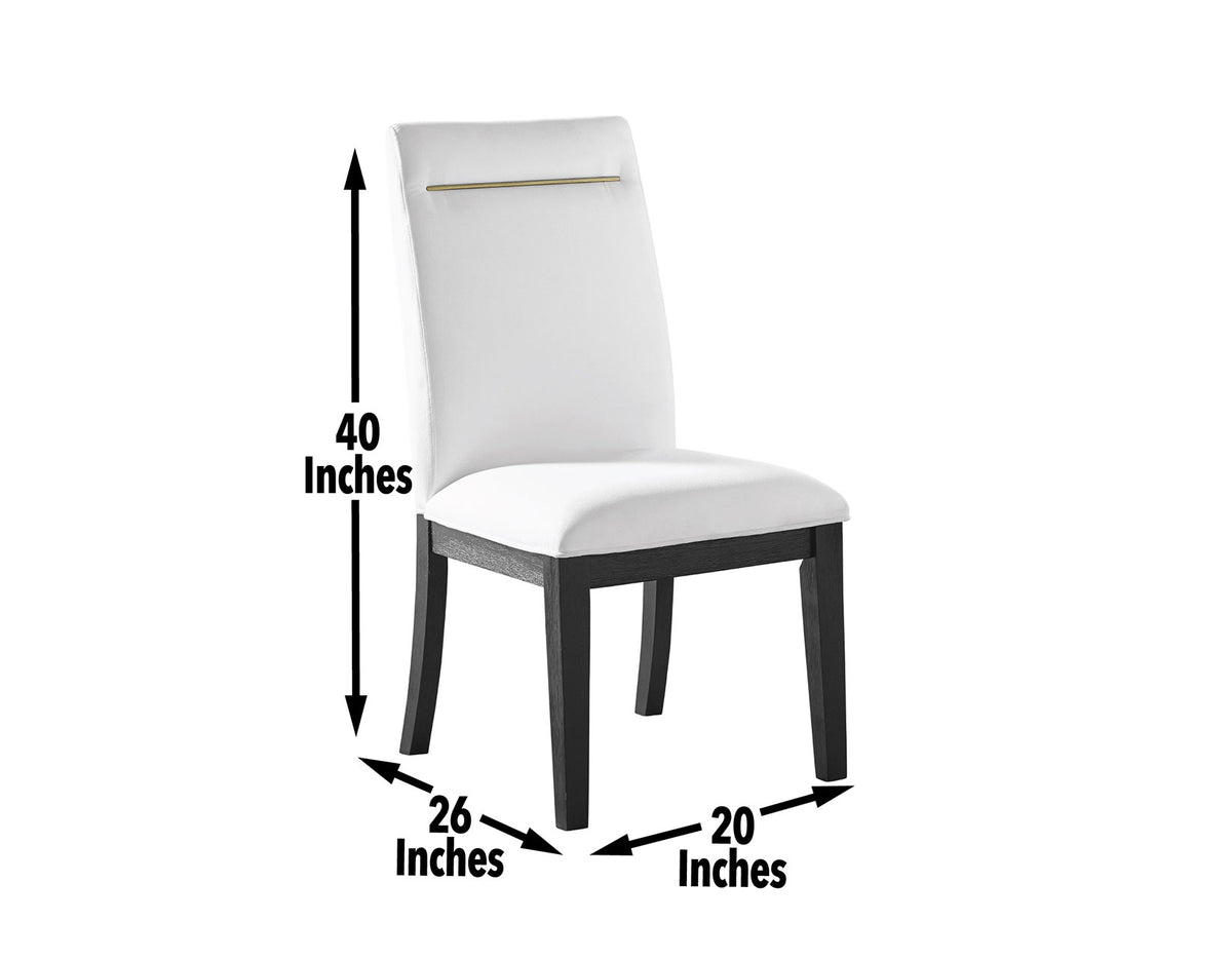 Yves Performance Chair – White, Set of 2 from Steve Silver - Luna Furniture