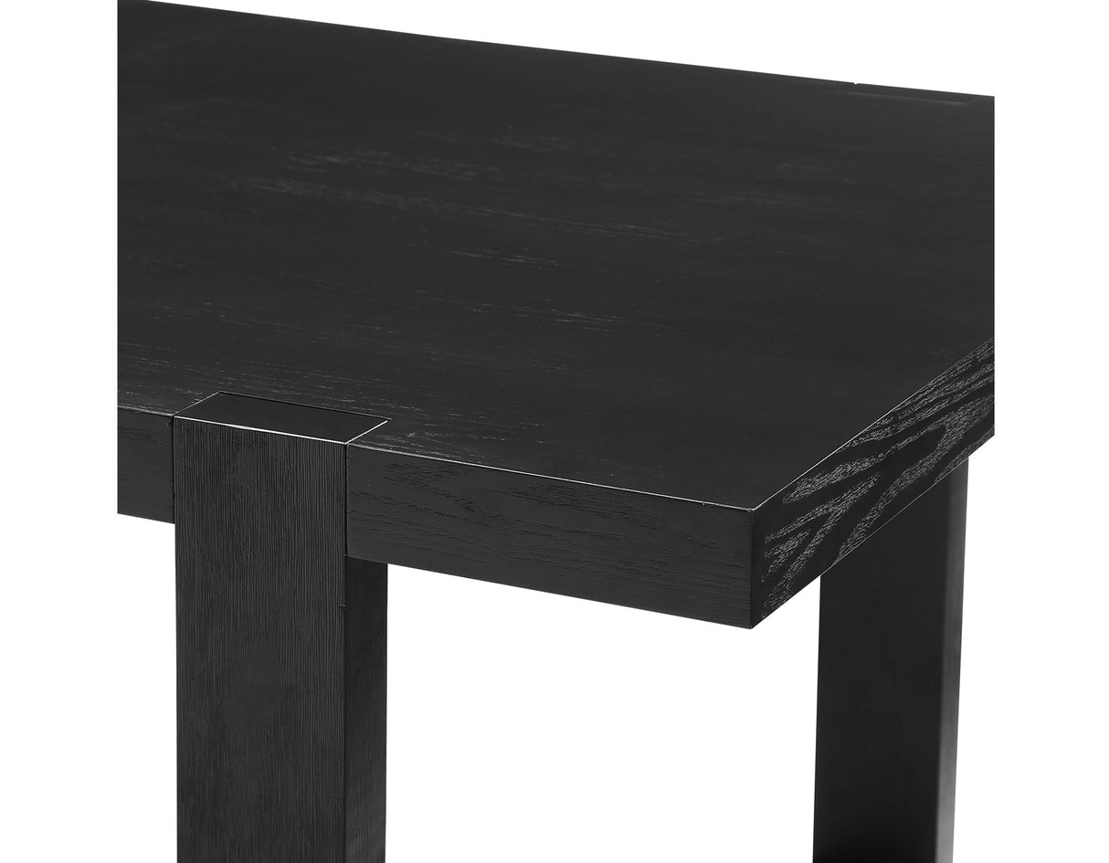 Yves Black/Gray 5 Piece Dining Set (Table & 4 Gray Performance Side Chairs) from Steve Silver - Luna Furniture
