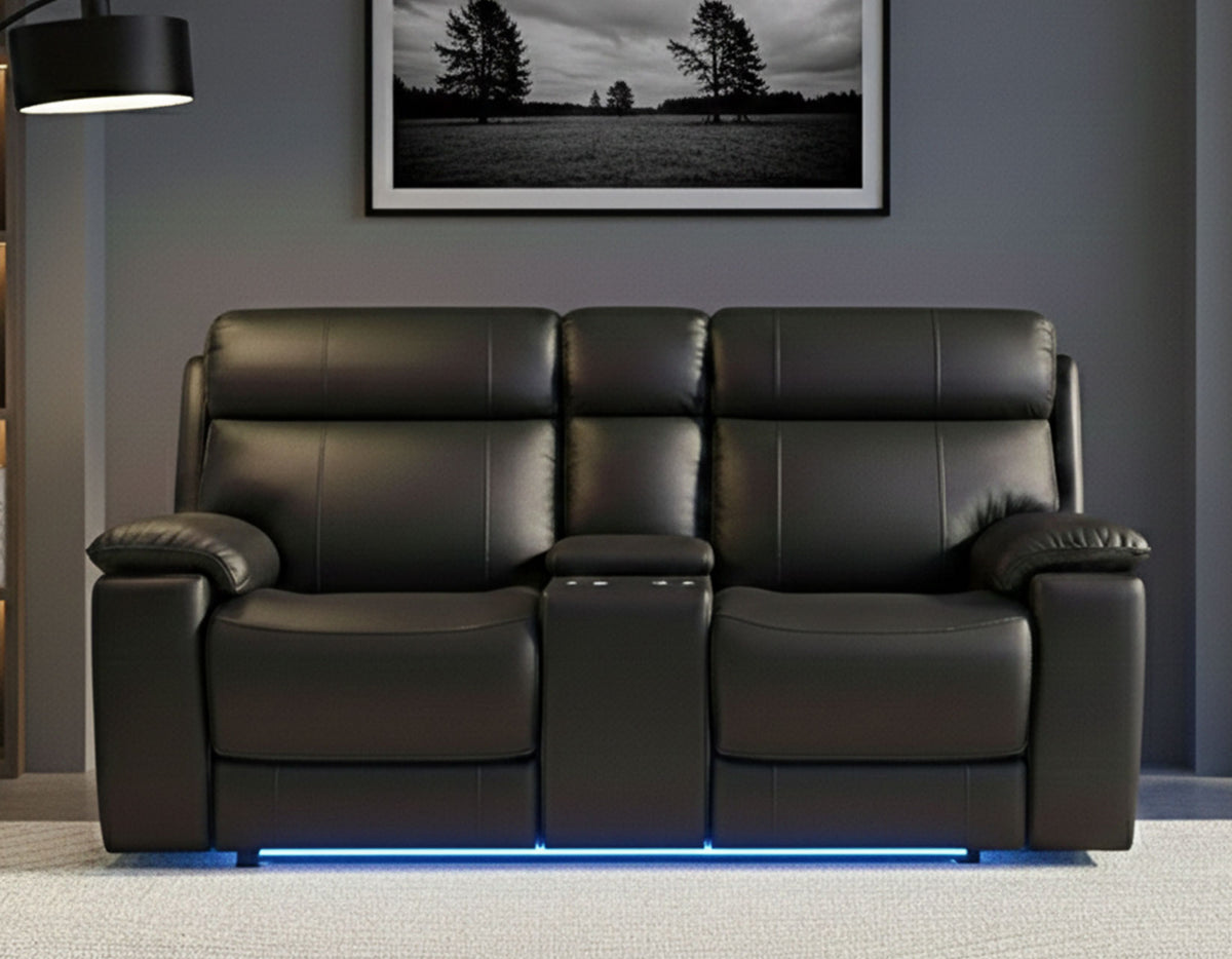 Zenith 3-Piece Power Home Theater Reclining Set with Built-in Speakers, Lighting and Vibration from Steve Silver - Luna Furniture