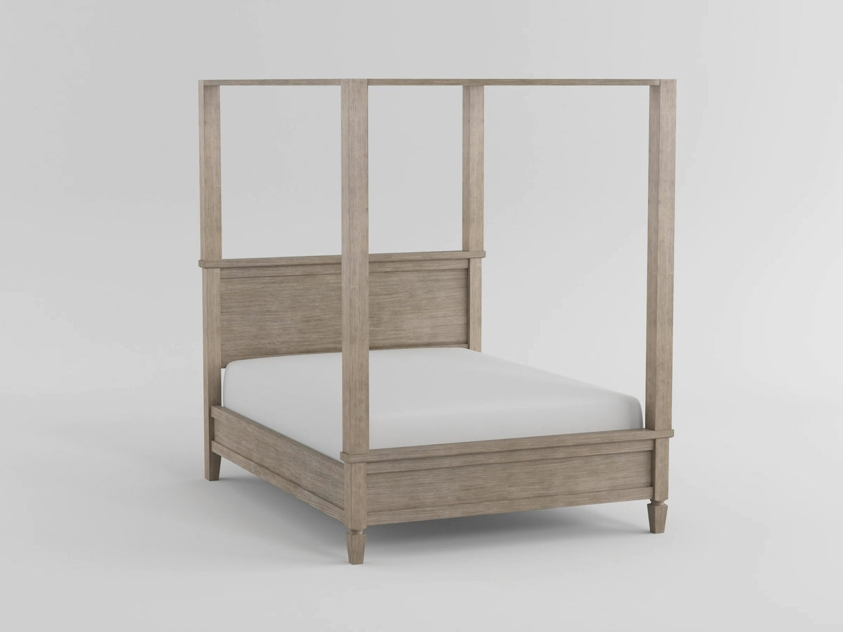 Marceline Gray Oak California King Canopy Platform Bed from Homelegance - Luna Furniture