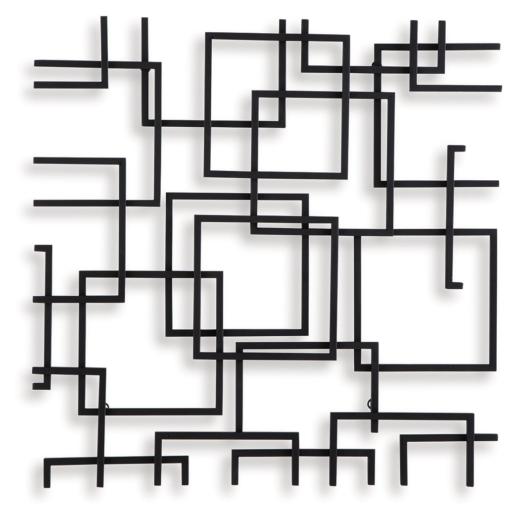 Aadanton Black Wall Decor from Ashley Furniture - Luna Furniture