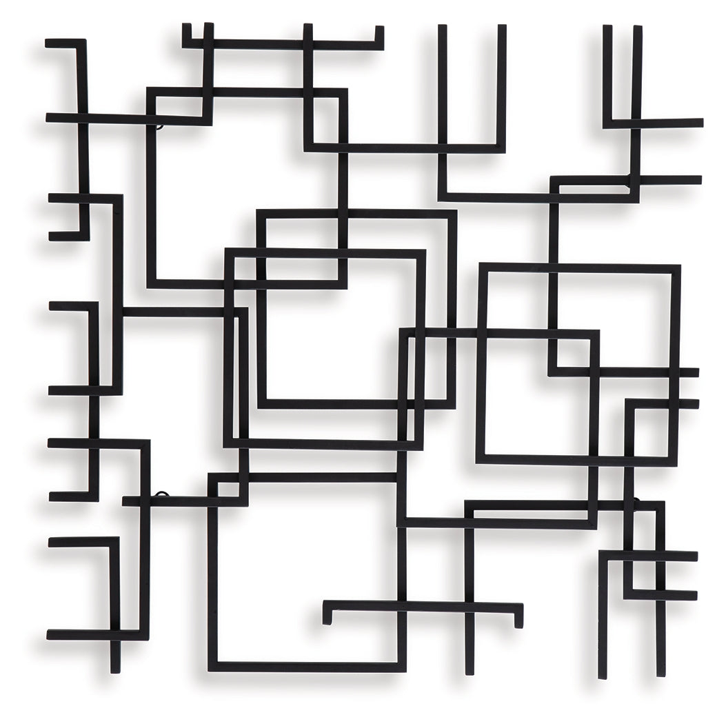 Aadanton Black Wall Decor from Ashley Furniture - Luna Furniture