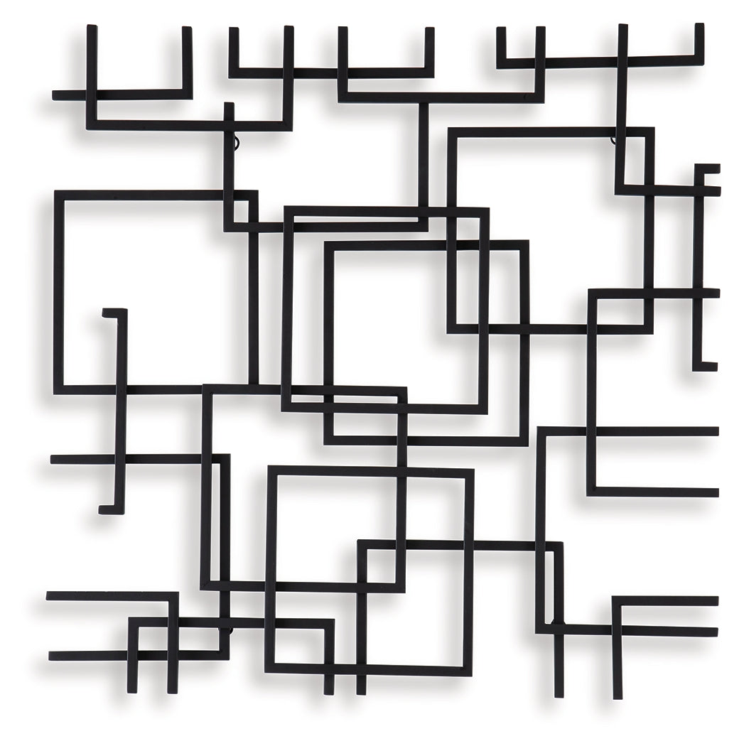 Aadanton Black Wall Decor from Ashley Furniture - Luna Furniture