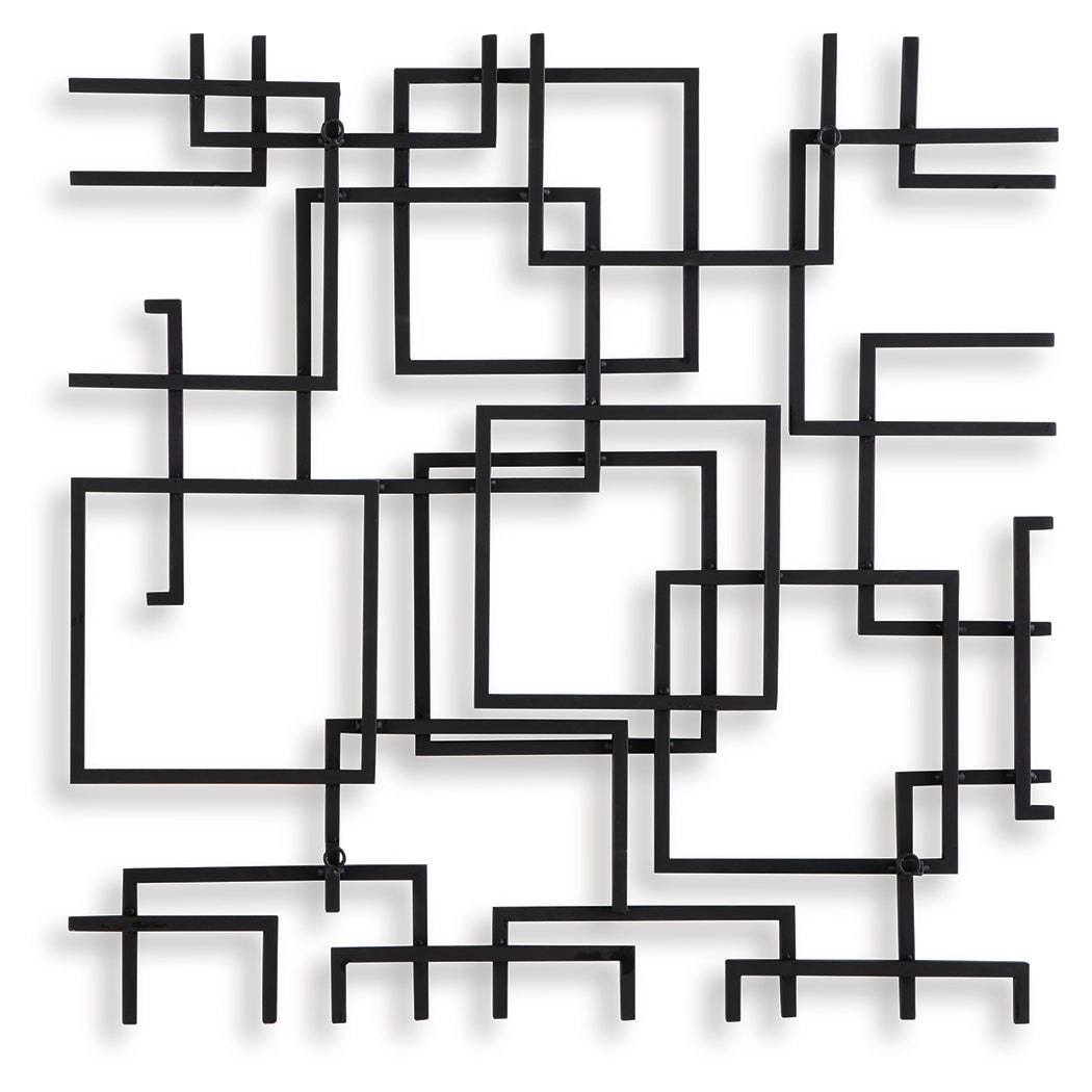 Aadanton Black Wall Decor from Ashley Furniture - Luna Furniture