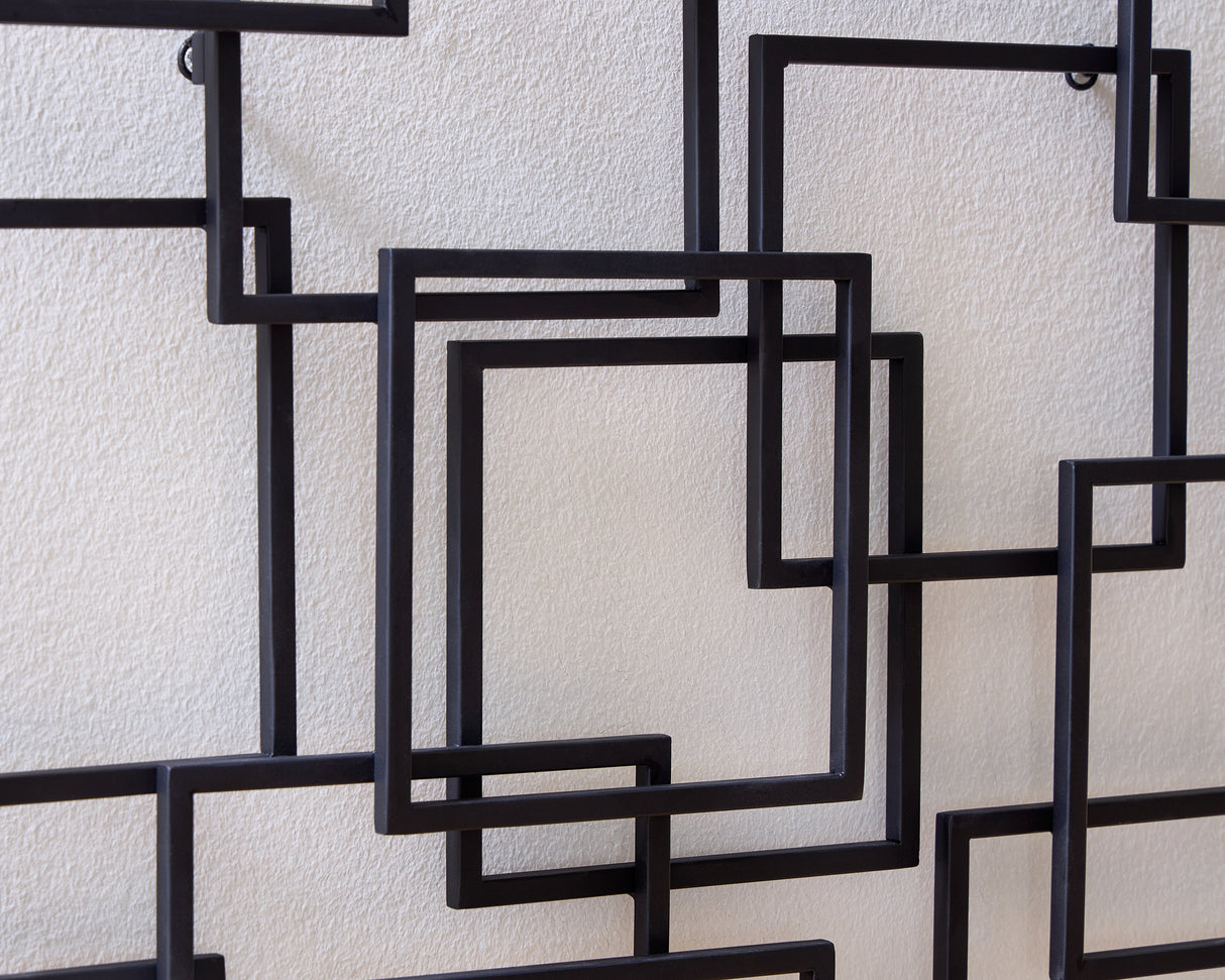 Aadanton Black Wall Decor from Ashley Furniture - Luna Furniture