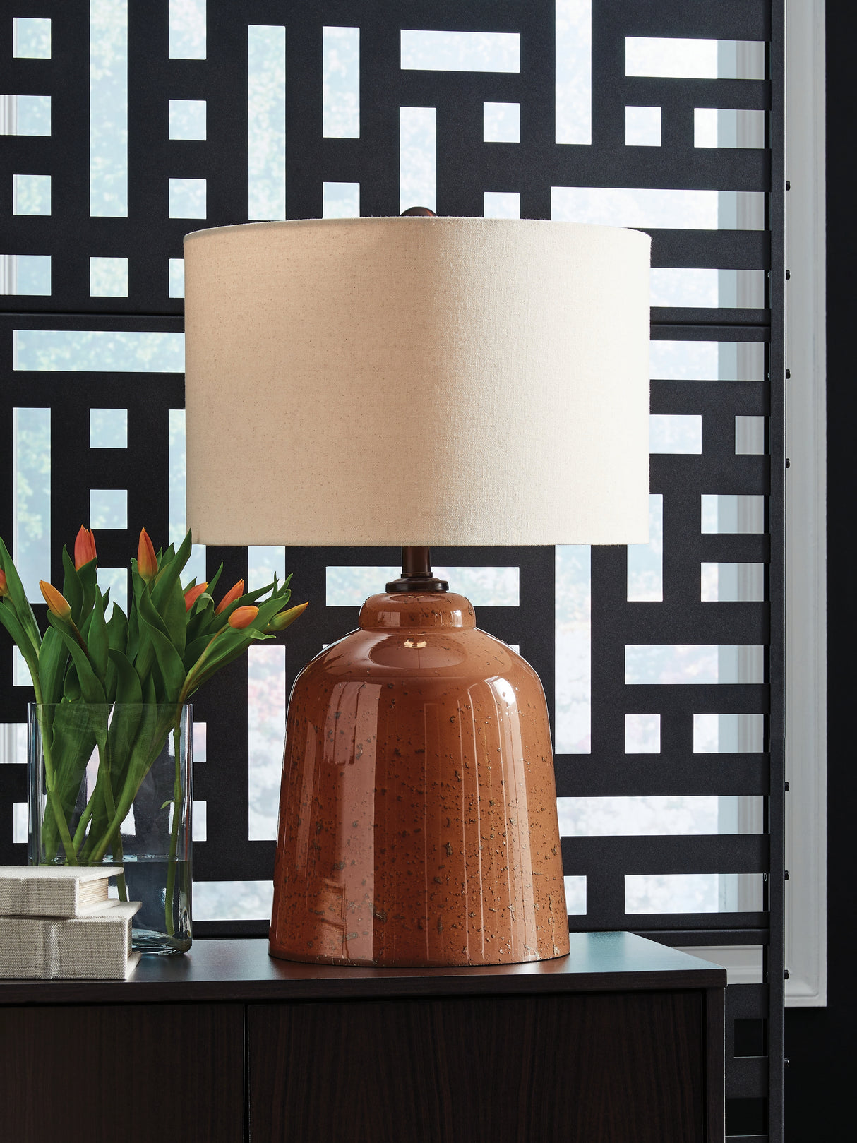 Aaleahya Rust Table Lamp from Ashley - Luna Furniture