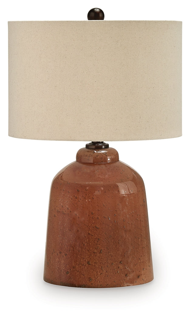 Aaleahya Rust Table Lamp from Ashley - Luna Furniture
