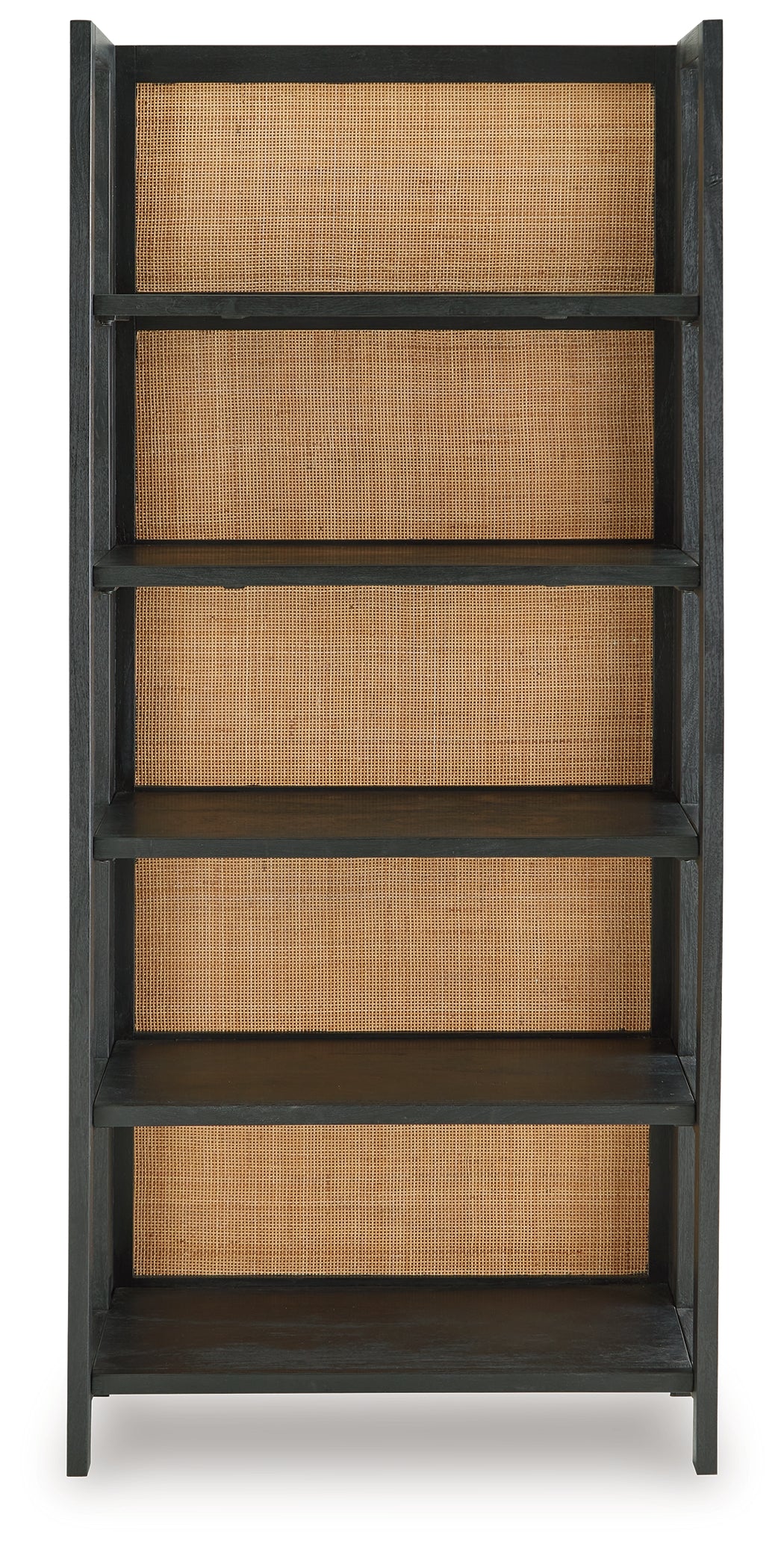 Abyard Black/Natural Bookcase from Ashley - Luna Furniture