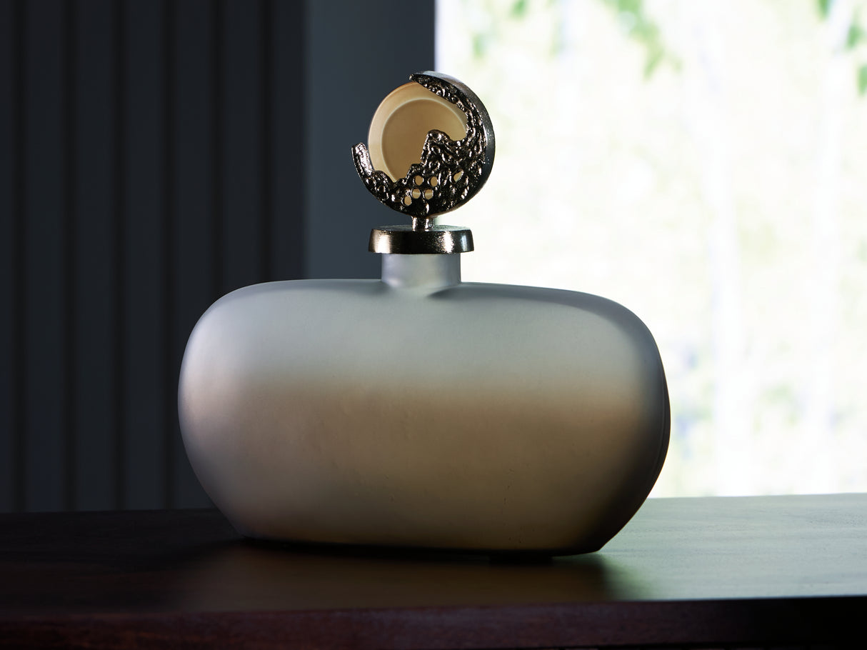 Acario Taupe/Gold Finish Jar from Ashley - Luna Furniture