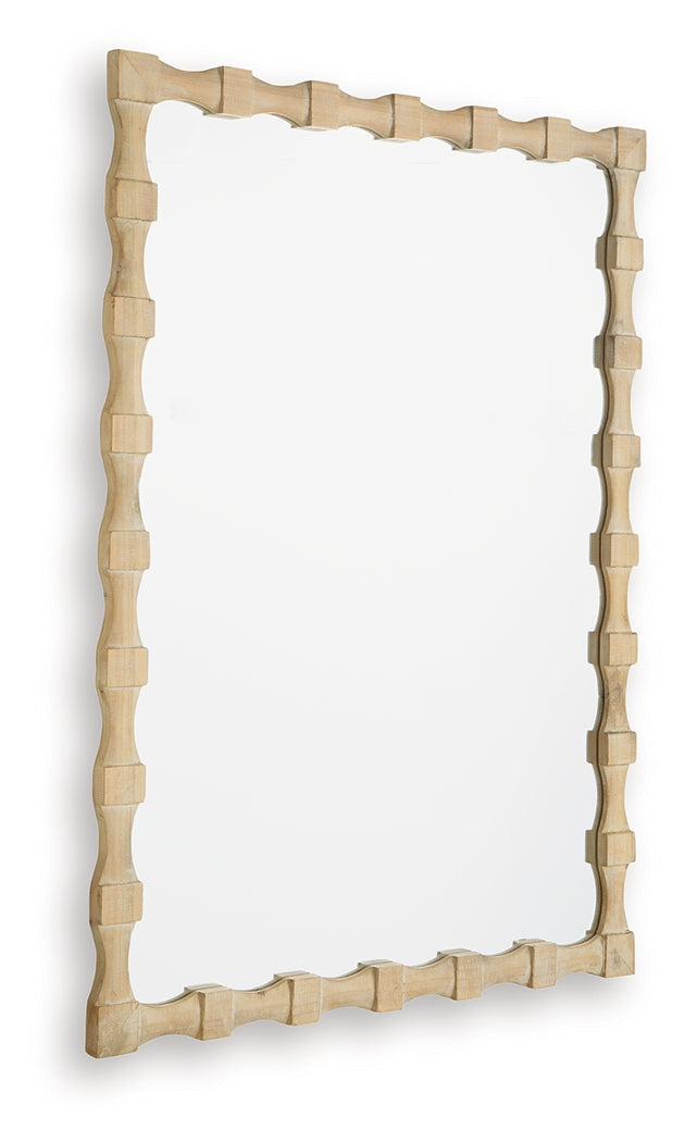 Acelmore Light Brown Accent Mirror from Ashley - Luna Furniture