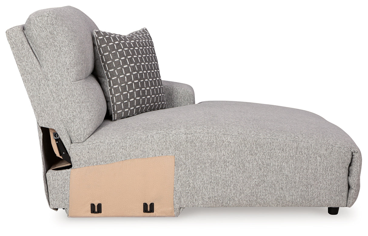 Acklen Place Alloy Right-Arm Facing Power Press Back Chaise from Ashley - Luna Furniture