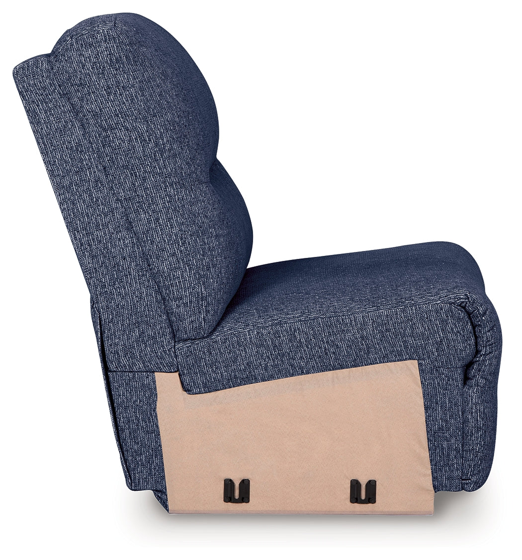 Acklen Place Navy Armless Chair from Ashley - Luna Furniture