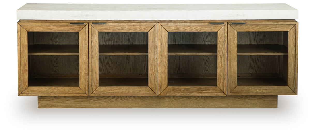 Adanworth Light Brown/Gray Accent Cabinet from Ashley - Luna Furniture