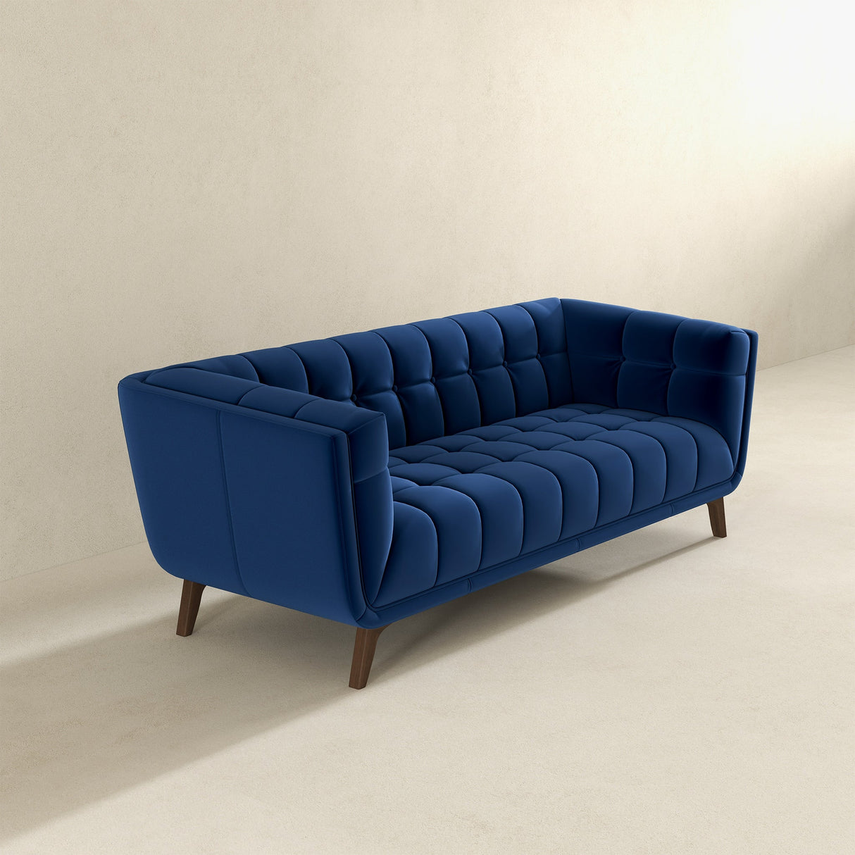 Addison Blue Velvet Large Sofa from Ashcroft Furniture - Luna Furniture
