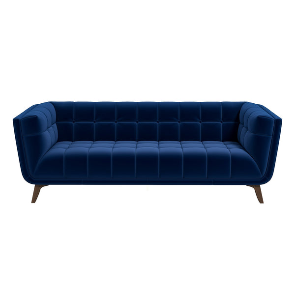 Addison Blue Velvet Large Sofa