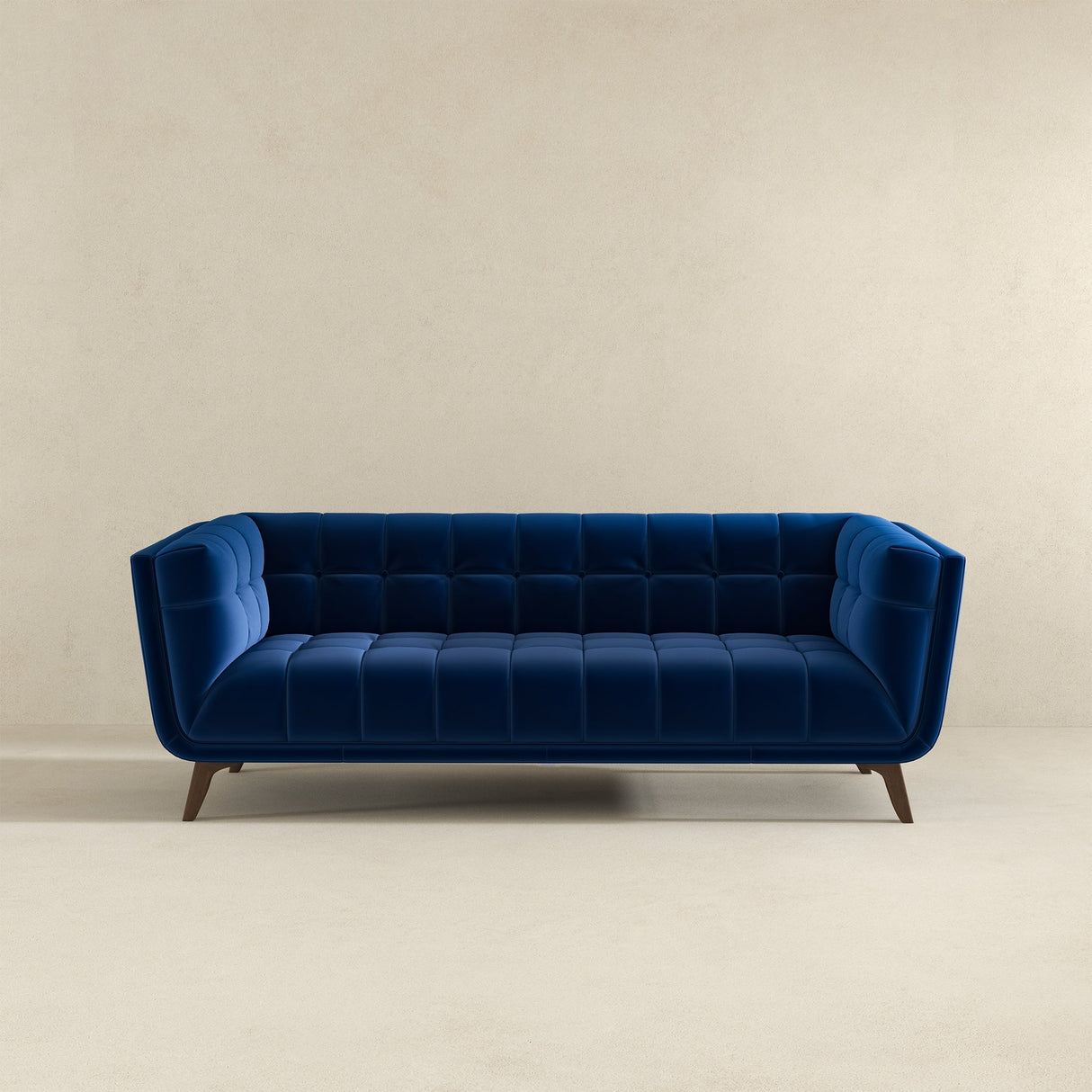 Addison Blue Velvet Large Sofa from Ashcroft Furniture - Luna Furniture