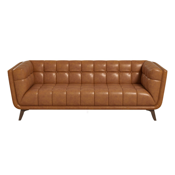 Kano Cognac Genuine Leather Sofa