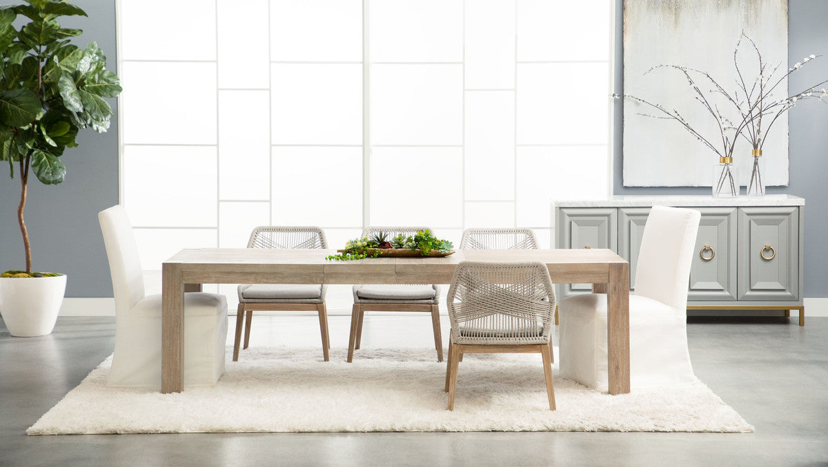 Adler Extension Dining Table in Natural Gray Acacia from Essentials For Living - Luna Furniture