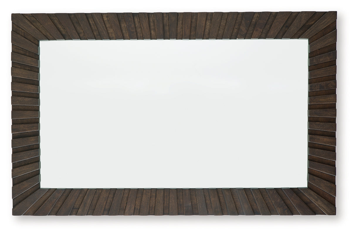 Advin Dark Brown Accent Mirror from Ashley - Luna Furniture