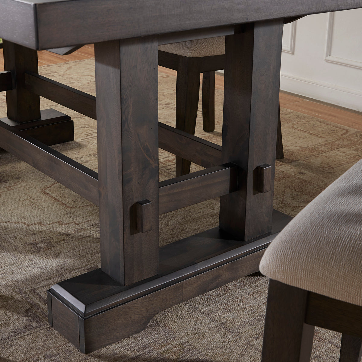 Napa 7-Piece Dining Set(Table, 2 Upholstered & 4 Side Chairs) from Steve Silver - Luna Furniture