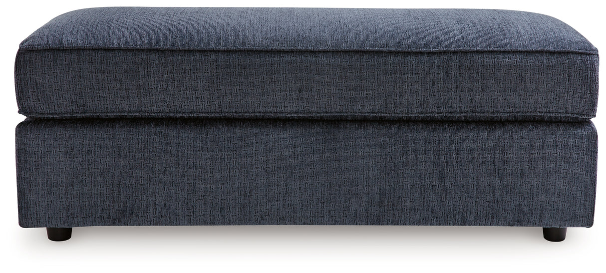 Albar Place 2-Piece Sectional with Ottoman in Cobalt from Ashley - Luna Furniture