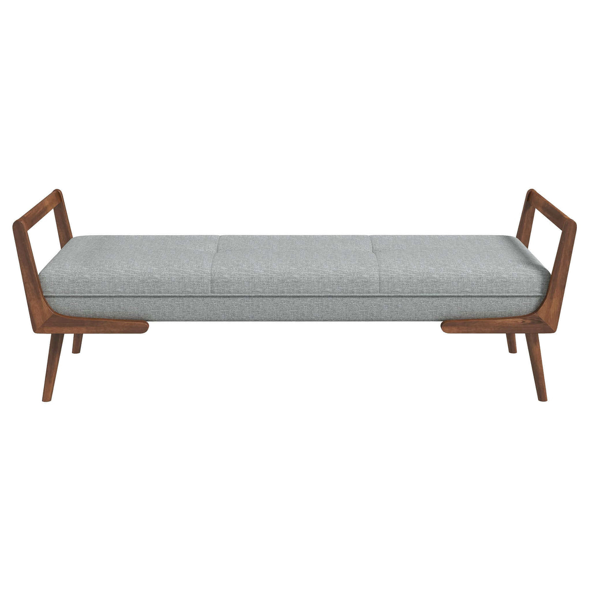 Cora Grey Fabric Bench from Midinmod - Luna Furniture