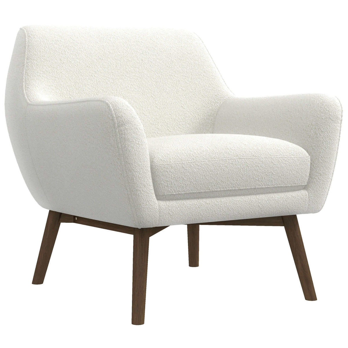 Panom White Boucle Lounge Chair from Ashcroft Furniture - Luna Furniture