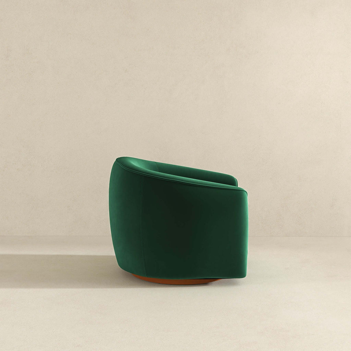 Elise Dark Green Velvet Swivel Chair from Ashcroft Furniture - Luna Furniture