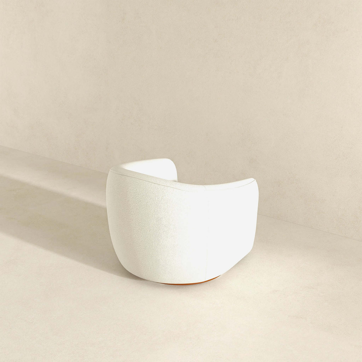 Elise Cream Boucle Swivel Chair from Ashcroft Furniture - Luna Furniture