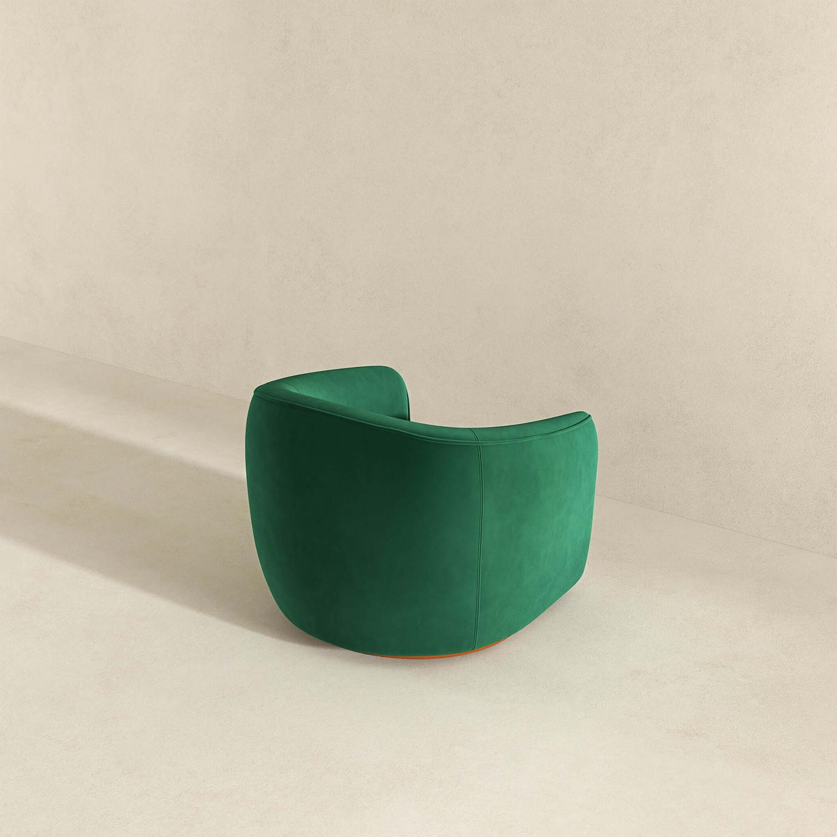 Elise Dark Green Velvet Swivel Chair from Ashcroft Furniture - Luna Furniture