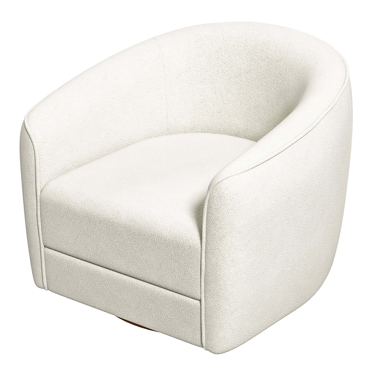 Elise Cream Boucle Swivel Chair from Ashcroft Furniture - Luna Furniture