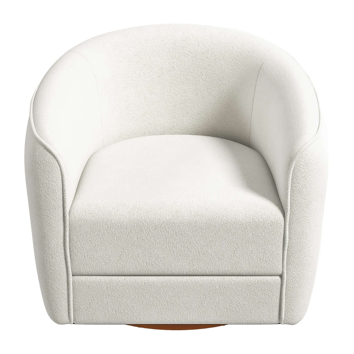 Elise Cream Boucle Swivel Chair from Ashcroft Furniture - Luna Furniture