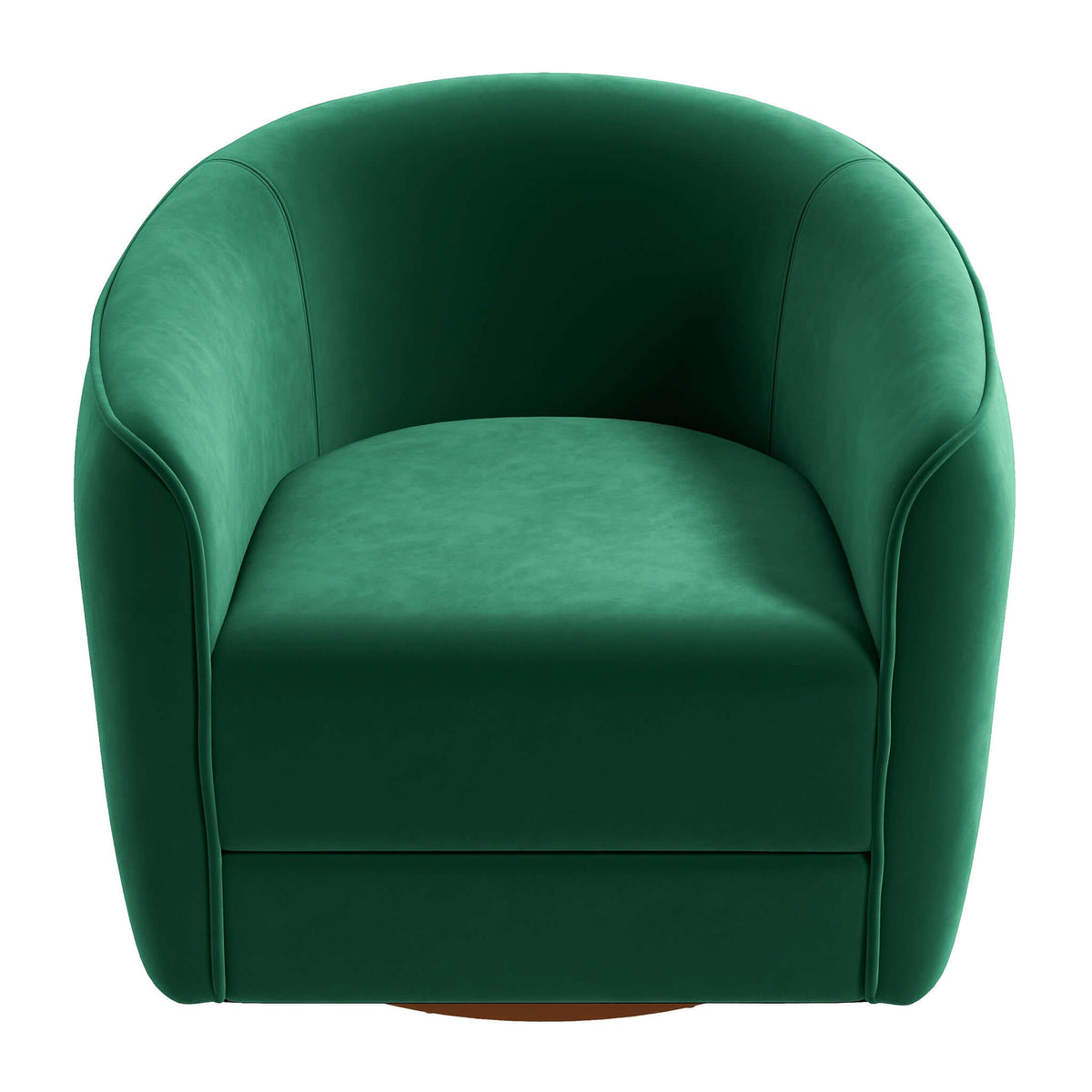 Elise Dark Green Velvet Swivel Chair from Ashcroft Furniture - Luna Furniture