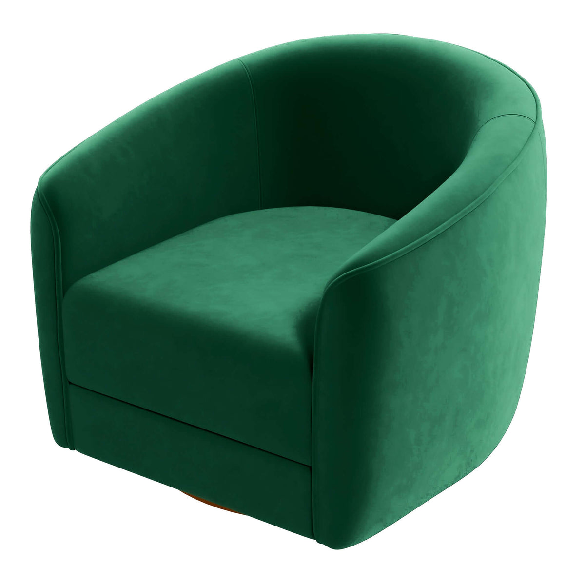 Elise Dark Green Velvet Swivel Chair from Ashcroft Furniture - Luna Furniture