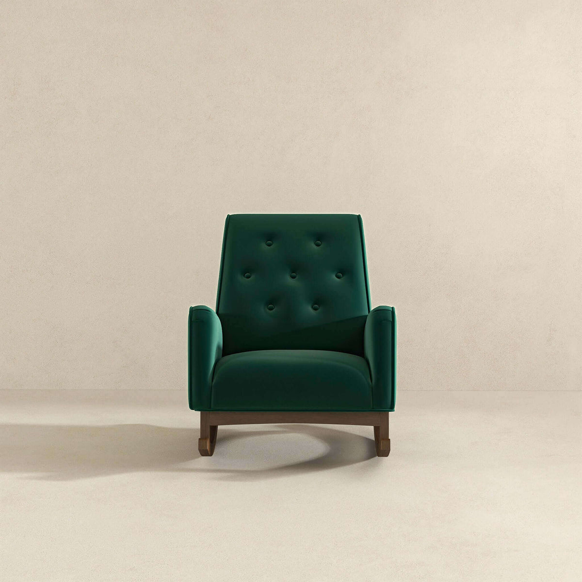 Demetrius Green Velvet Solid Wood Rocking Chair from Ashcroft Furniture - Luna Furniture
