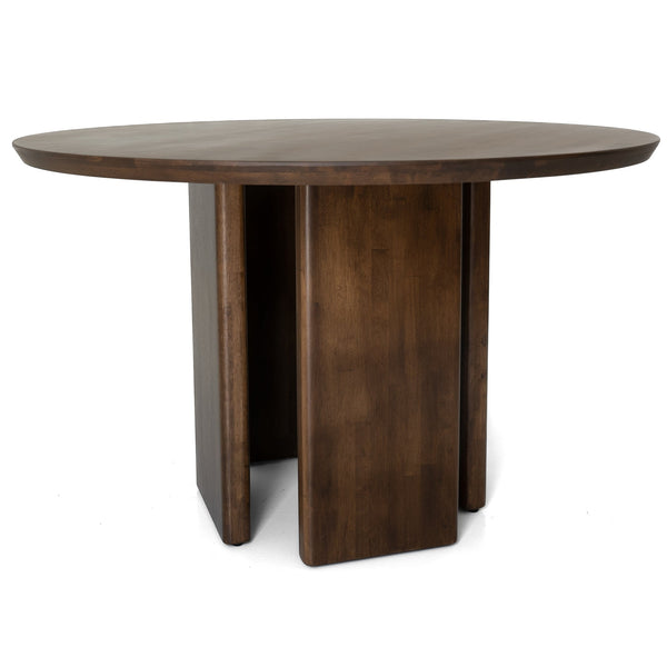 Alden Walnut Round Dining Table