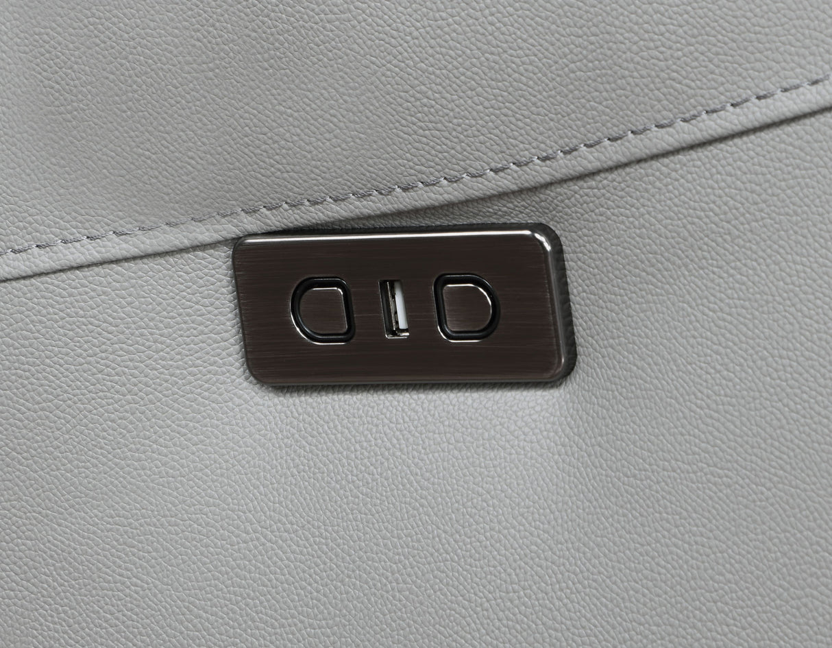 Alexandria Stone Top-Grain Leather 6-Piece Power Reclining Set from Steve Silver - Luna Furniture