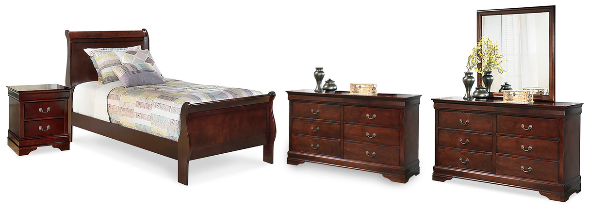Alisdair Twin Sleigh Bed, 2 Dressers, Mirror and Nightstand from Ashley - Luna Furniture