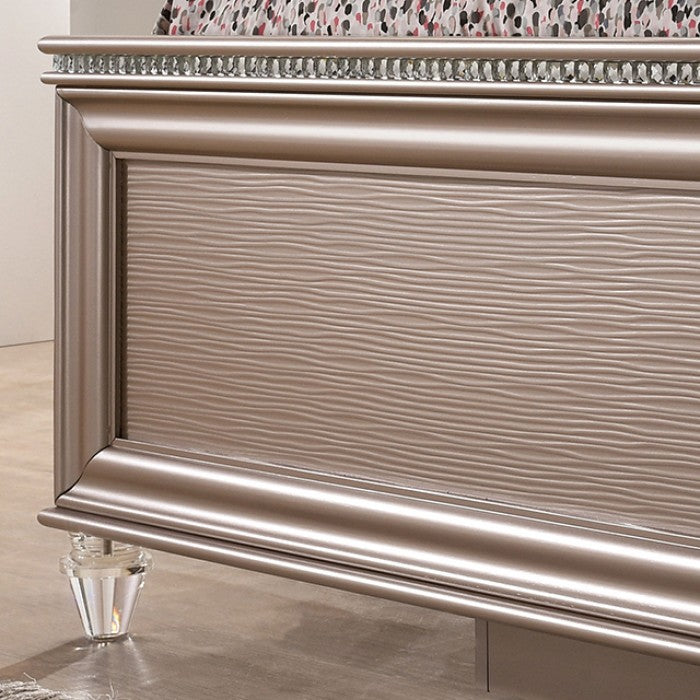 Allie Rose Gold Full Bed from Furniture of America - Luna Furniture