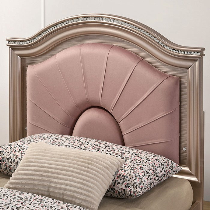 Allie Rose Gold Full Bed from Furniture of America - Luna Furniture