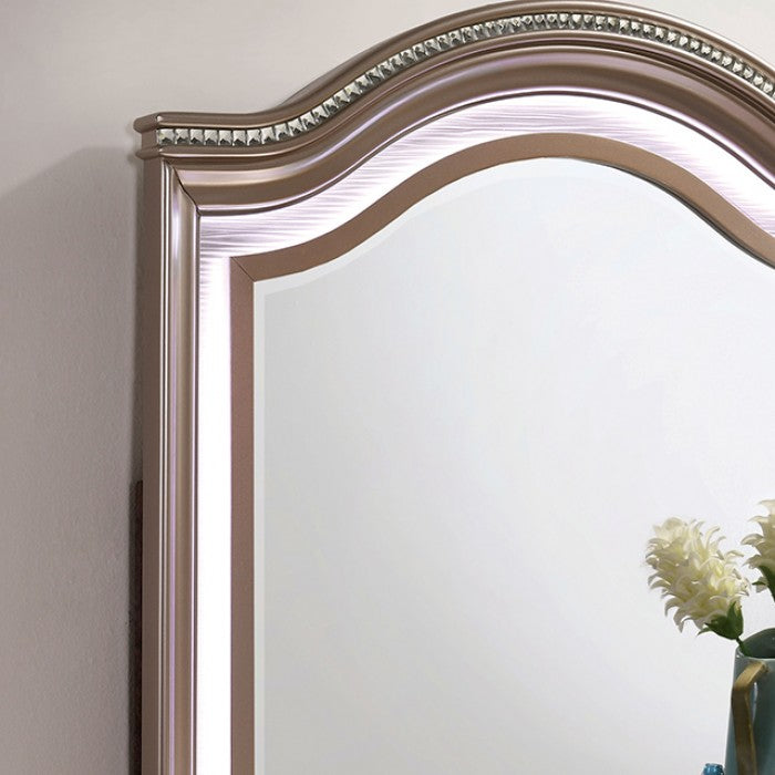 Allie Rose Gold Full Bed from Furniture of America - Luna Furniture