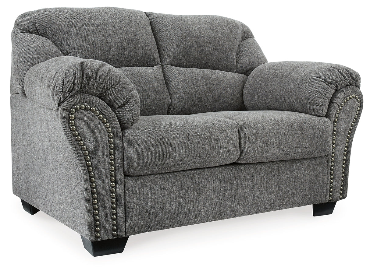 Allmaxx Sofa, Loveseat and Recliner in Pewter from Ashley Furniture - Luna Furniture