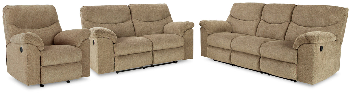 Alphons Sofa, Loveseat and Recliner in Briar from Ashley - Luna Furniture
