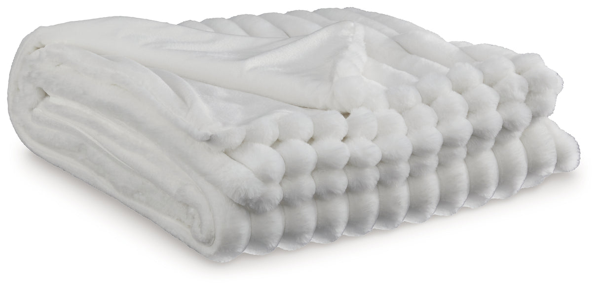 Alsonwell White Throw from Ashley - Luna Furniture