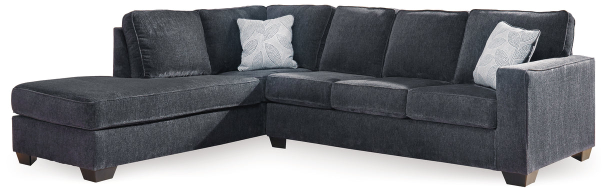 Altari Slate 2-Piece Sectional with Chaise and Ottoman from Ashley - Luna Furniture