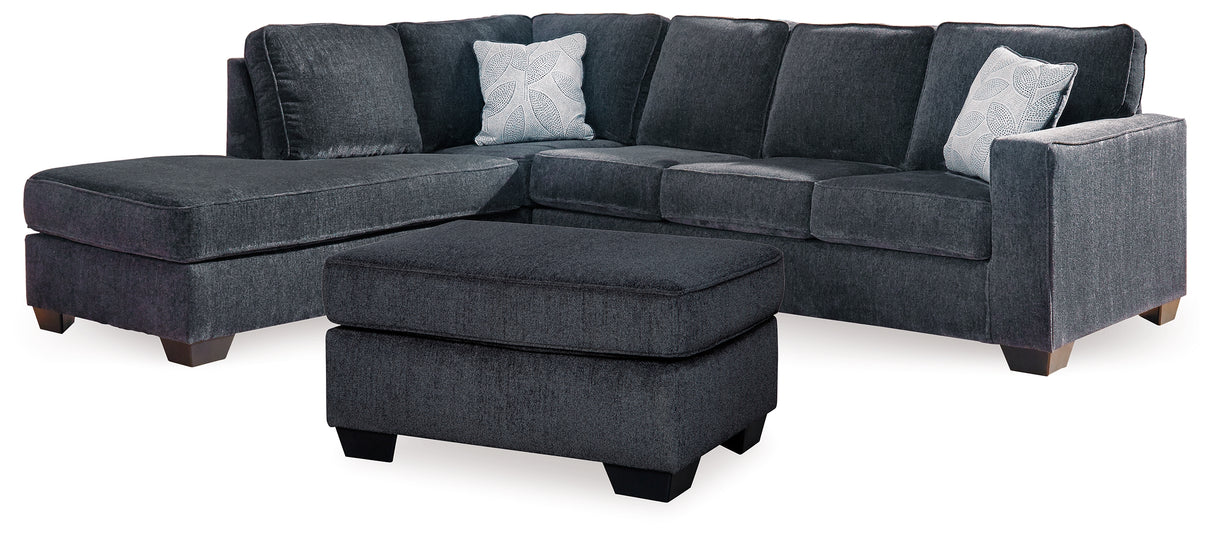 Altari Slate 2-Piece Sectional with Chaise and Ottoman from Ashley - Luna Furniture