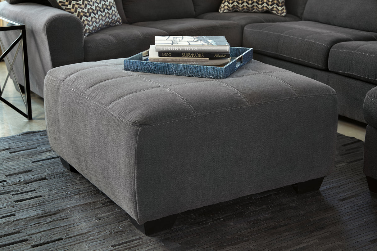 Ambee Slate 3-Piece Sectional with Ottoman from Ashley - Luna Furniture